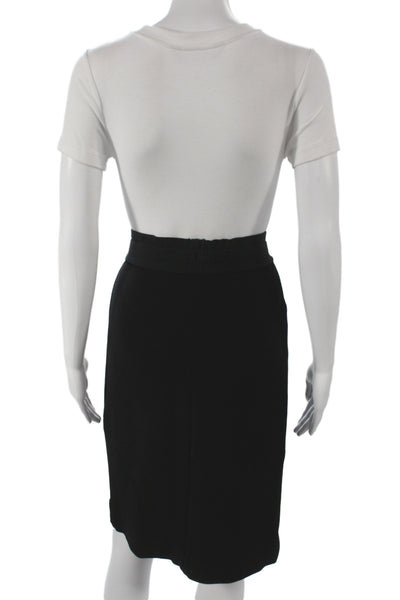 BCBGMAXAZRIA Womens Black Bandage Skirt Knee Length Size M