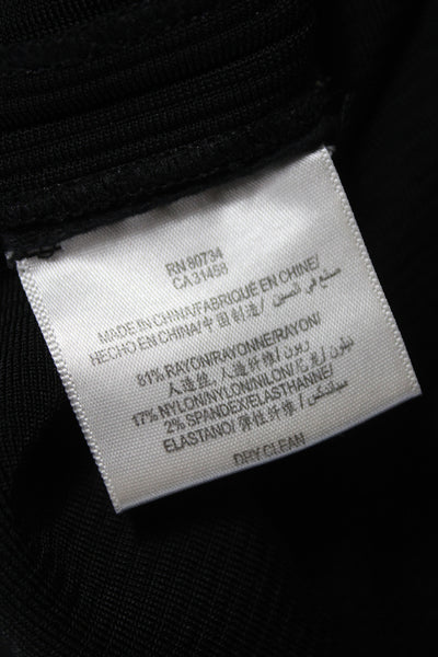 BCBGMAXAZRIA Womens Black Bandage Skirt Knee Length Size M
