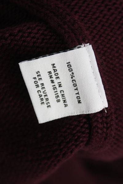 525 Womens Purple Cotton Turtleneck Pullover Sweater Long Sleeve Size S