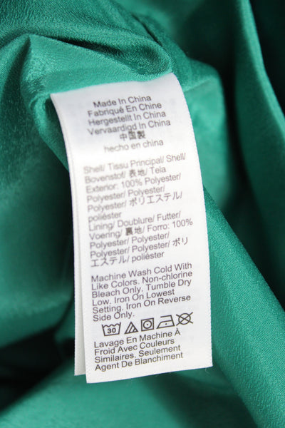 J Crew Collection Women Sheath Dress Green Short Sleeve Round Neck Size 10