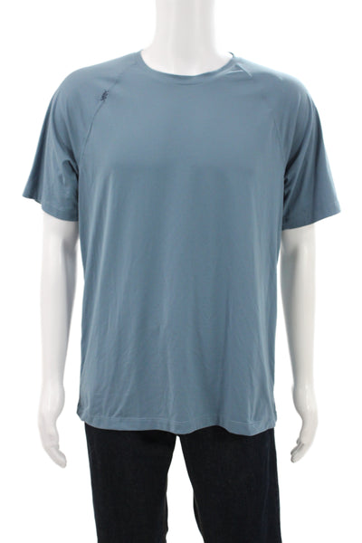 Rhone Mens Athleisure Blue Short Sleeve T-Shirt Size L