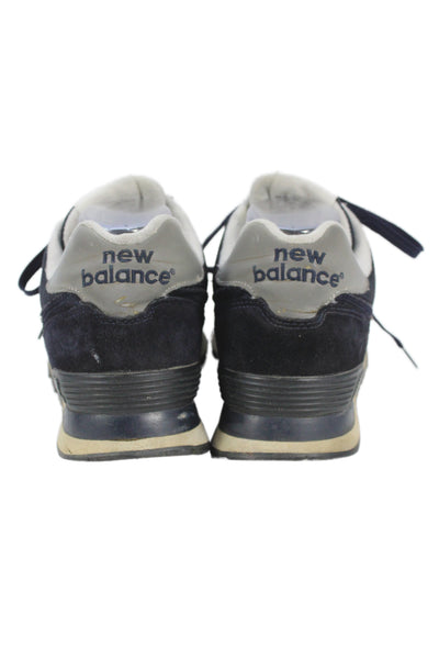 New Balance Mens Suede Low Top Sneakers Navy Size 8
