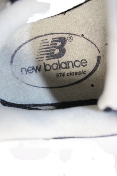 New Balance Mens Suede Low Top Sneakers Navy Size 8