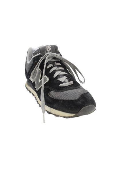 New Balance Mens Suede Low Top Sneakers Black Size 8
