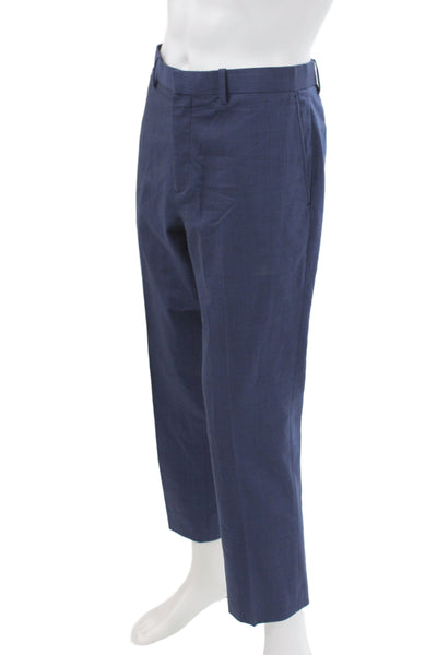 Theory Mens Dress Pants Blue Button Size 33