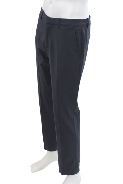 Theory Mens Dress Pants Blue 96% Wool Classic Button Size 32