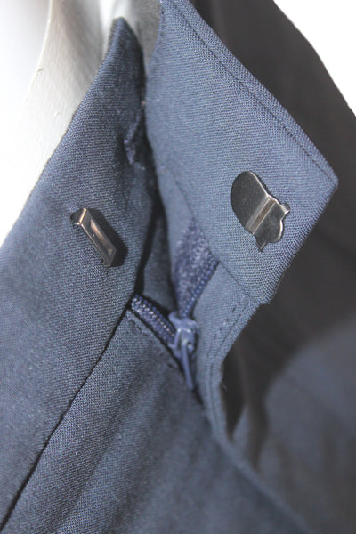 Theory Mens Dress Pants Blue 96% Wool Classic Button Size 32