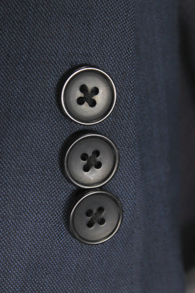 Theory Mens 2 Piece Wool Suit Blue Button Classic Size 38