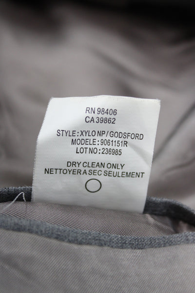 Theory Mens 2 Piece Suit Jacket Gray Wool Button Classic Fall Size 36