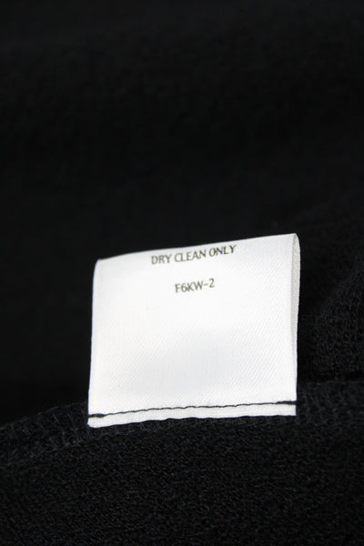 Eileen Fisher Womens Sweater Dress Black Wool Long Sleeve Midcalf Size 1X