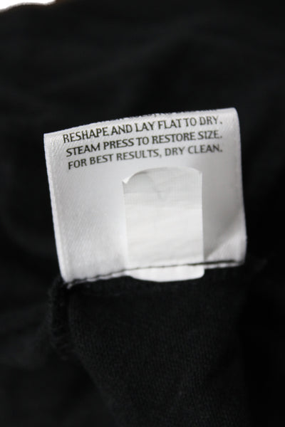 Eileen Fisher Women Tunic Black Linen Scoop Neck 3/4 Sleeve Size 2X