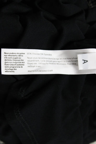 Eileen Fisher Womens Basic Black Short Sleeve T-Shirt Size 2X