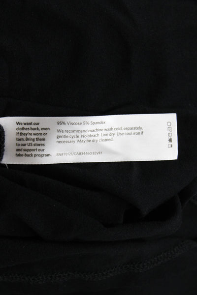 Eileen Fisher Womens Basic Black Short Sleeve T-Shirt Size 2X