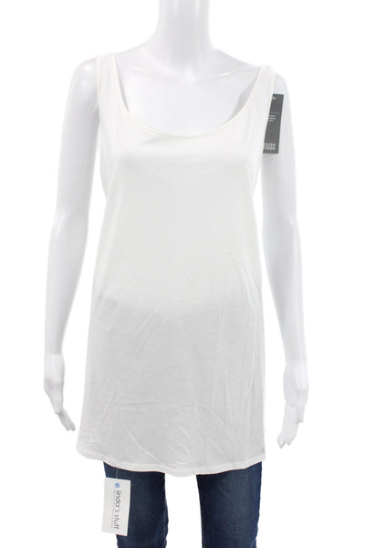 Eileen Fisher Women Basic White Organic Cotton Sleeveless Tank Size 2X