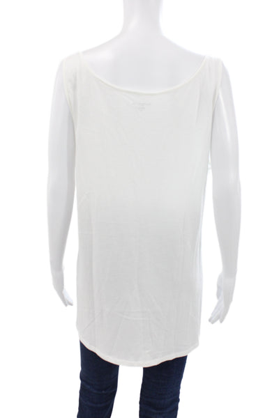 Eileen Fisher Women Basic White Organic Cotton Sleeveless Tank Size 2X