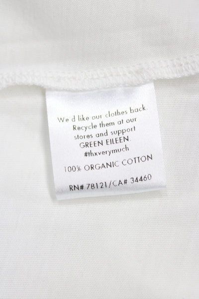 Eileen Fisher Women White Organic Cotton Scoop Neck Basic Tank Size 2X