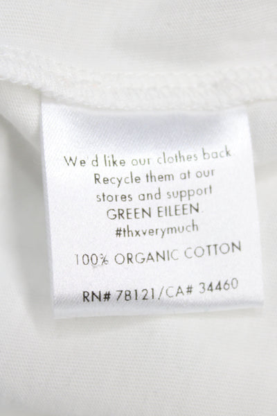 Eileen Fisher Women White Organic Cotton Scoop Neck Basic Tank Size 2X