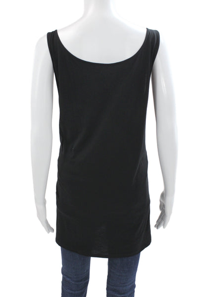 Eileen Fisher Women Basic Tank Black Scoop Neck Sleeveless Size 2X