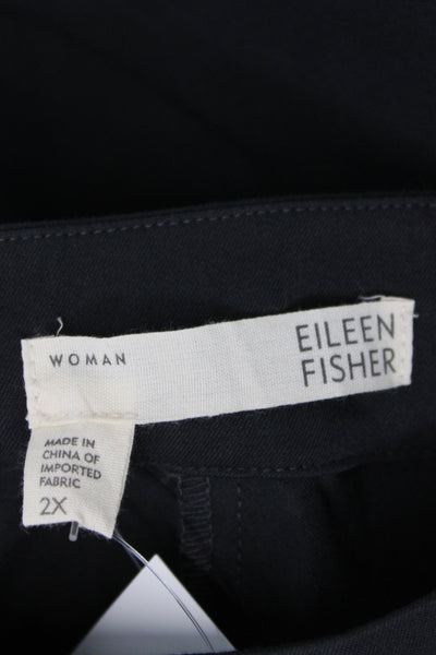 Eileen Fisher Women Black Dress Pants Plus Size 2X