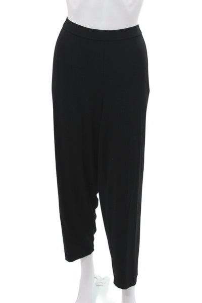 Eileen Fisher Womens Ankle Pants Black Viscose Blend Size 2X