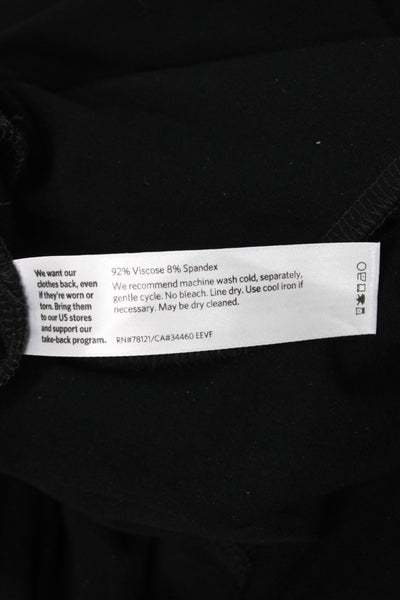 Eileen Fisher Womens Ankle Pants Black Viscose Blend Size 2X