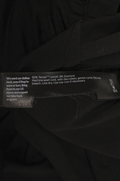 Eileen Fisher Womens Cropped Black Pants Tencel Size 2X