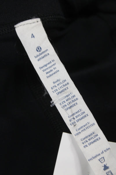 Lululemon Women Athletic Black Nylon Pull On Skort Mini Size 4