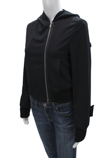 BCBG Max Azria Women Bomber Jacket Black Size XS