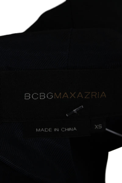 BCBG Max Azria Women Bomber Jacket Black Size XS