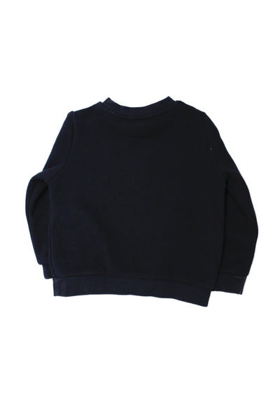Jacadi Girls Crew Neck Long Sleeve Pullover Sweatshirt Blue Size 4