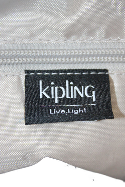 Kipling Unisex Kids Fiona Medium Zippered Monkey Keychain Backpack  Blue