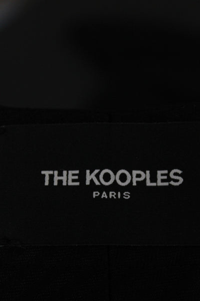 The Kooples Womens Black Wool Dress Pants Zip Classic Size 40