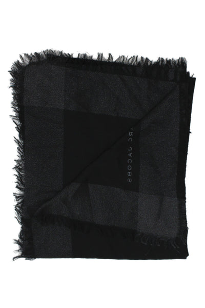 Marc Jacobs Womens Light Weight Scarf Black Metallic