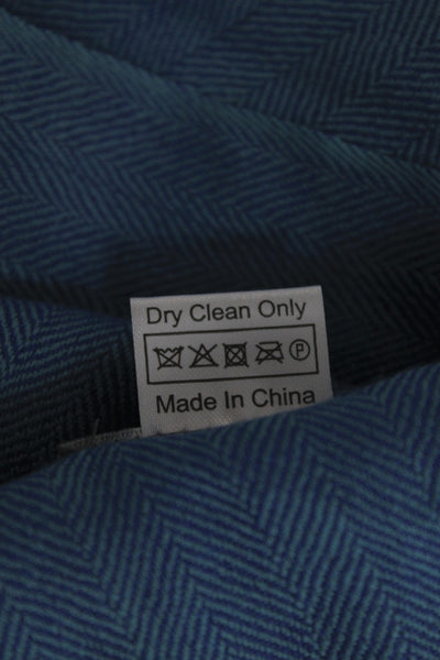 Neiman Marcus Womens Light Weight Scarf Blue Purple Wool Size One Size
