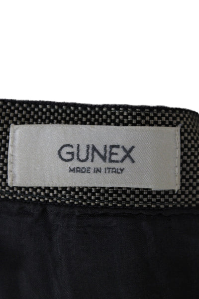Gunex Womens A-Line Gray Virgin Wool Skirt Knee Length Size 8
