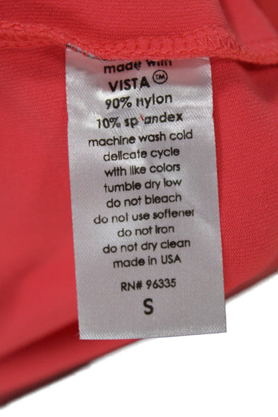 Susana Monaco Women Bodycon Mid-Calf Sleeveless Square Neck Pink Dress Size S