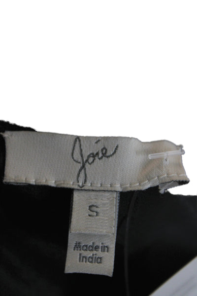 Joie Women Camisole Tank Black Scoop Neck Sleeveless Party Size S