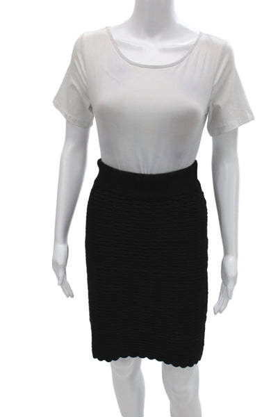 Kerisma Womens Mini Straight Pencil Skirt Black Pull On Size S