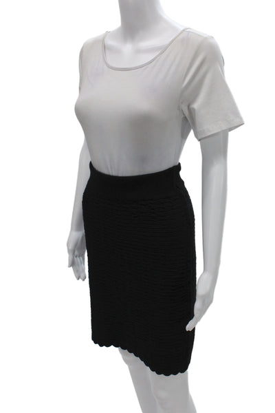 Kerisma Womens Mini Straight Pencil Skirt Black Pull On Size S