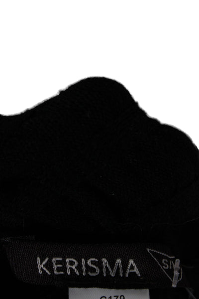 Kerisma Womens Mini Straight Pencil Skirt Black Pull On Size S