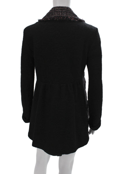 Nanette Lepore Womens Plaid Skirt Suit Black Size 6
