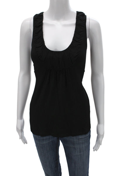 Blugirl Blumarine Women Camisole Black Scoop Neck Sleeveless Size 38
