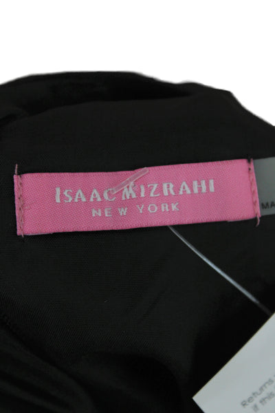 Isaac Mizrahi Women Sheath Dress Black Colorblock Sleeveless Size 6