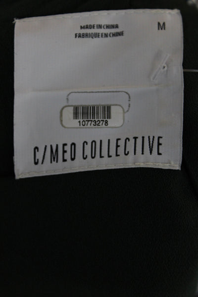 C/MEO Collective Womens Fit & Flare Black Dress Size M