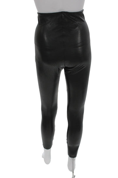 Commando Womens Ankle Leggings Black Solid Size M