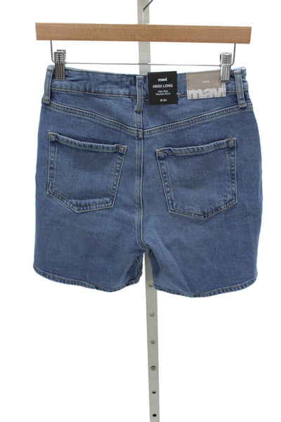Mavi Womens Bermuda Shorts Blue 50% Organic Cotton Size 24