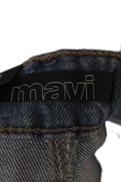 Mavi Womens Bermuda Shorts Blue 50% Organic Cotton Size 24
