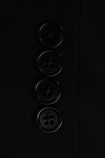 Brooks Brothers Mens Black Wool Suit Jacket Solid Size 42