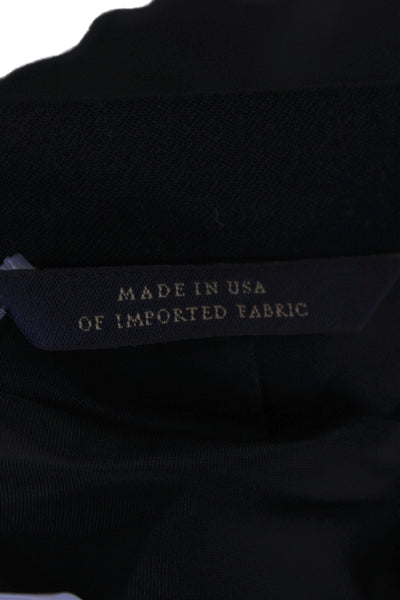 Brooks Brothers Mens Black Wool Suit Jacket Solid Size 42