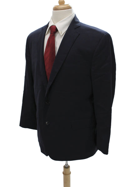Brooks Brothers Mens Blazer Blue 88% Wool Button Size 44
